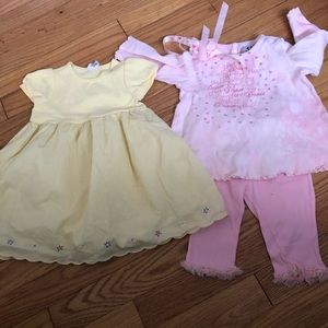 Lot of 2 Baby Girl 12-18 month outfits 3 piece lot